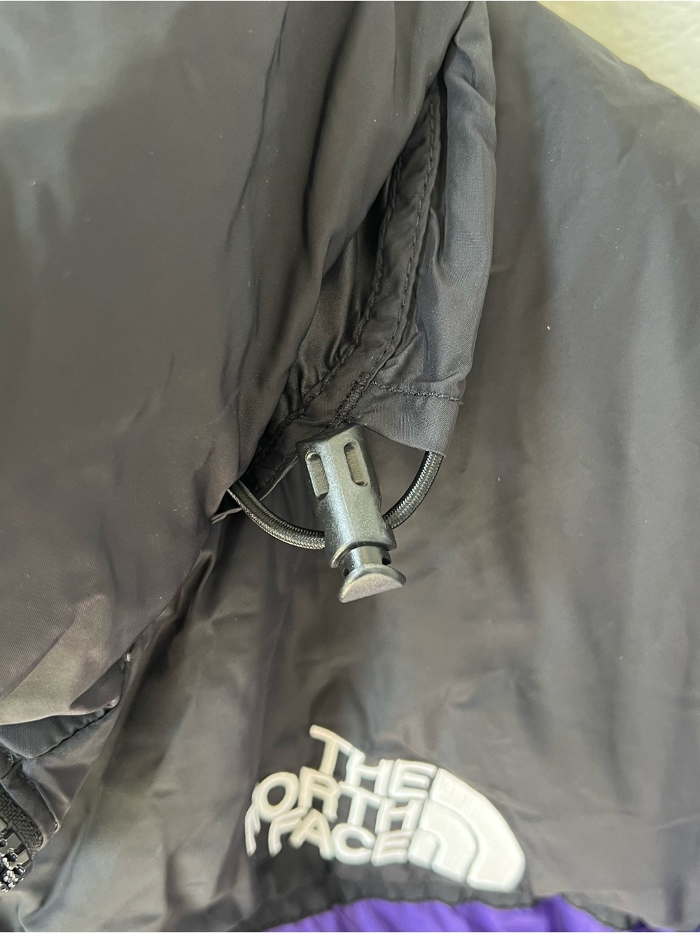 The North Face Favorite 1996 Retro Nuptse Puffer Jacket in Purple and Black - Picture 6 of 6